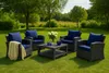 Gartenkissen fur polyratanen 4er set Sitzkissen 56x52x7, Produktbild-Vorschau 8