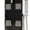 vidaXL Sprchový panel sklenený 18x45,5x130 cm čierny Náhľad obrázku produktu 6