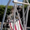 Krzesło CRAIG, bujane, ogrodowe, czerwone, bawełna, maks. Podgląd zdjęcia produktu 6