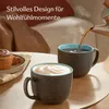 Cosumy Kaffeetassen 4er Set aus Keramik - 350ml – Produktbild-Vorschau 2
