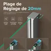 doporro Paroi de Baignoire 80x120x140cm Pare Baignoire Fixe Voir les images du produit 4