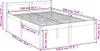vidaXL Seniorenbett 140x190 cm Massivholz Kiefer Produktbild-Vorschau 8