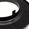 Raik Pelletrohr / Ofenrohr 80mm - Wandrosette schwarz Produktbild-Vorschau 3