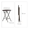 Relaxdays Gartenmöbel Set Bastian, klappbar, 3-teilig, Produktbild-Vorschau 4