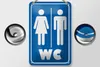 Blechschild Hinweis 12x18cm WC Piktogramm Toilette Produktbild-Vorschau 2