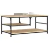 vidaXL Stolik kawowy dąb sonoma 90x49x40 cm materiał Podgląd zdjęcia produktu 3
