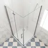 Duschspa Eckdusche Falttür mit Seitenwand 90x76x185cm Produktbild-Vorschau 3
