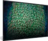 MuchoWow® Gerahmtes Poster Pfau - Federn - Muster 90x60 cm Produktbild-Vorschau 1