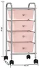 vidaXL Schubladenwagen mit 4 Schubladen Rosa Kunststoff Produktbild-Vorschau 7