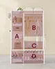 A wardrobe with different compartments and items stored within, such as clothing and bags. Náhled obrázku produktu