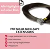 hair2heart Premium Mini Tape Extensions Echthaar - 12 Tapes Produktbild-Vorschau 3