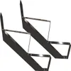 Two black metal stair stringers are shown against a white background. Produktbild-Vorschau