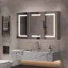 Spiegelschrank 120x13x90cm Badezimmerschrank mit LED und 3 Produktbild-Vorschau 10
