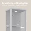 VR-Wohnideen Standvitrine, Alu/Silber, höhenverstellbar, Produktbild-Vorschau 5