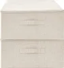 Úložné boxy 2 ks látkové 70x40x18 cm krémové Náhľad obrázku produktu 5