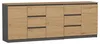Topeshop COSTA ANT/ART BA KPL, Anthrazit, Eiche, 6 Produktbild-Vorschau 1