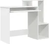 vidaXL Scrivania con ripiano Bianco 106 x 41 x 88,5 cm Anteprima dell’immagine prodotto 1