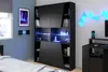 Gaming Bibliothèque 67cm avec barre de LED - noir Voir les images du produit 4