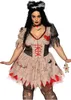 Kostium damski Voodoo na Halloween w dużych rozmiarach Podgląd zdjęcia produktu 3
