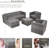 tectake® Rattan Lounge Lignano für 5 bis 6 Personen Produktbild-Vorschau 3