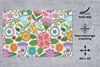 MuchoWow® Schreibtischunterlage Blumen - Regenbogen - Produktbild-Vorschau 3