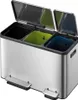 EKO - EcoCasa Recycler kosz pedałowy 15+15+15 litrów - Stal Podgląd zdjęcia produktu 2