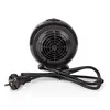 A black spherical fan heater with a power cord and plug sits on a white background. Anteprima dell’immagine prodotto