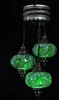 Suspension en verre vert avec mosaïque - Lustre turc Voir les images du produit 1