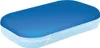 A blue pool cover is shown on top of a light blue inflatable pool. Produktbild-Vorschau