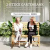 2-Sitzer Gartenbank aus Holz, UV-beständig mit Produktbild-Vorschau 5