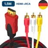 MMOBIEL HDMI zu 3RCA Audio Video AV Kabel Chinch Stecker Produktbild-Vorschau 1