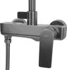 A close-up studio shot of a modern shower faucet. Produktbild-Vorschau