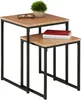 Set di 2 tavolini Relaxdays, impilabili, design Anteprima dell’immagine prodotto 1