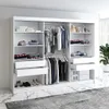 Schwebetürenschrank, 3-türig Schrank mit 4 Schubladen, und Produktbild-Vorschau 3