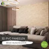 3D-Wandpaneele PVC | Steinoptik | Beige Muschelstein - 10 Produktbild-Vorschau 1