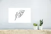 MuchoWow® Poster Blatt - Strichzeichnung - Weiß 30x20 cm - Produktbild-Vorschau 5