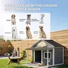 Niche en bois PawHut pour petits animaux, avec terrasse, Voir les images du produit 7