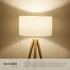 Lampadaire Lunaris, abat-jour en tissu, trépied - marron Voir les images du produit 5