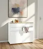 Kommode - 120 x 103 cm - 2 Türen - 4 Schubladen - Eiche Produktbild-Vorschau 2