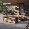ML-Design Kaminholzregal Innen/Aussen mit Sitzbank, Metall Produktbild-Vorschau 10
