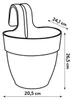 elho® Vibia campana easy planter S rosa cipria da appendere Anteprima dell’immagine prodotto 9