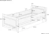 Seniorenbett extra hoch 100x220 Einzelbett Holzbett Gäste Produktbild-Vorschau 2