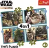 A collage of four Star Wars: The Mandalorian puzzles, each with a different scene and piece count. Voir les images du produit