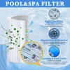 SPA Filter Ersatz 4.65㎡ (2 Packung) Whirlpool Filter 4.65㎡ Produktbild-Vorschau 5