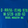 Blaues Kurzarm Herren T-Shirt mit Rundhals und Logo-Druck Produktbild-Vorschau 12