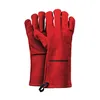 FEUERMEISTER® Grillhandschuh Leder Gr.10 rot 1Paar Produktbild-Vorschau 3