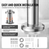 An image showing the installation steps and accessories for a stainless steel handrail. Náhled obrázku produktu