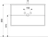 Badmöbel Set 2-teilig, Waschtisch 90cm breit mit Produktbild-Vorschau 10