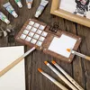 Skizzenbuch Palette aus Holz, Tragbare Aquarell Palette 15 Produktbild-Vorschau 3