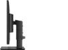 Side view of a black computer monitor on its stand against a white background. Voir les images du produit